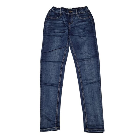 Falls Creek Girls Skinny Jeans Adjustable Waist Blue Size 14 16 Mid Rise - Picture 1 of 9